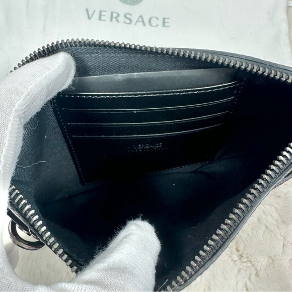 NEW Versace La Greca Rectangular Modular Small Pouch Bag 8”x4.75” - Picture 9 of 10